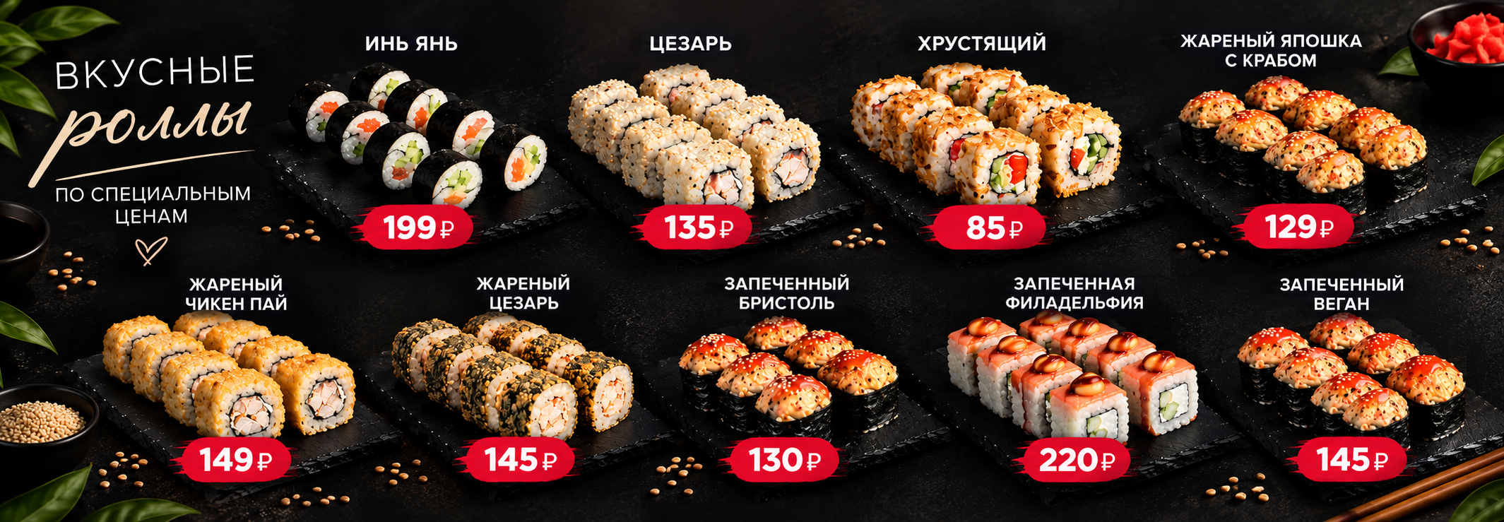 Обвал цен роллы
